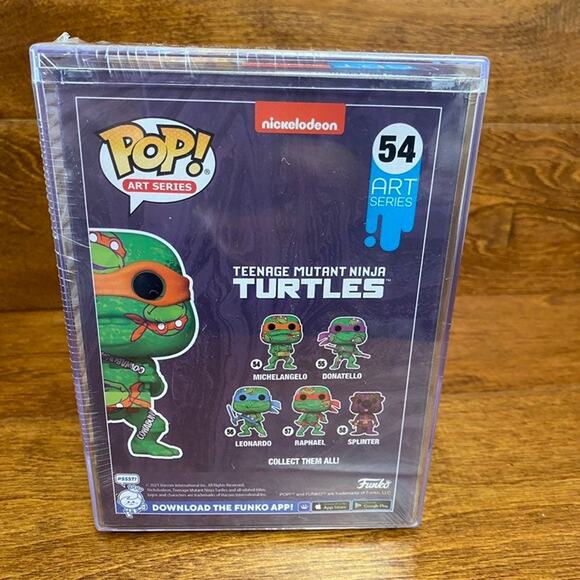 FUNKO Teenage Mutant Ninja Turtles Michaelangelo Art Series Funko Pop - Picture 5 of 5